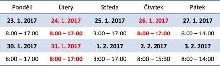 úřední hodiny