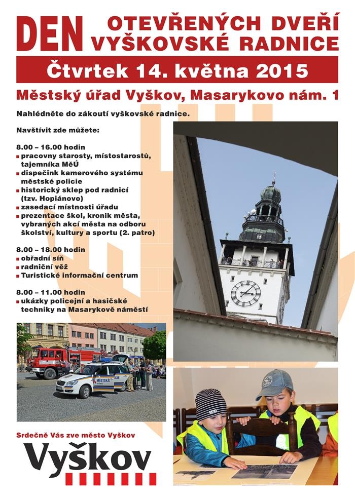 Den otevřených dveří vyškovské radnice 2015