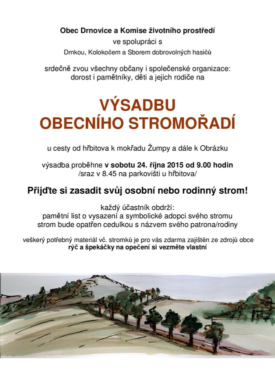 Stromořadí v Drnovicích